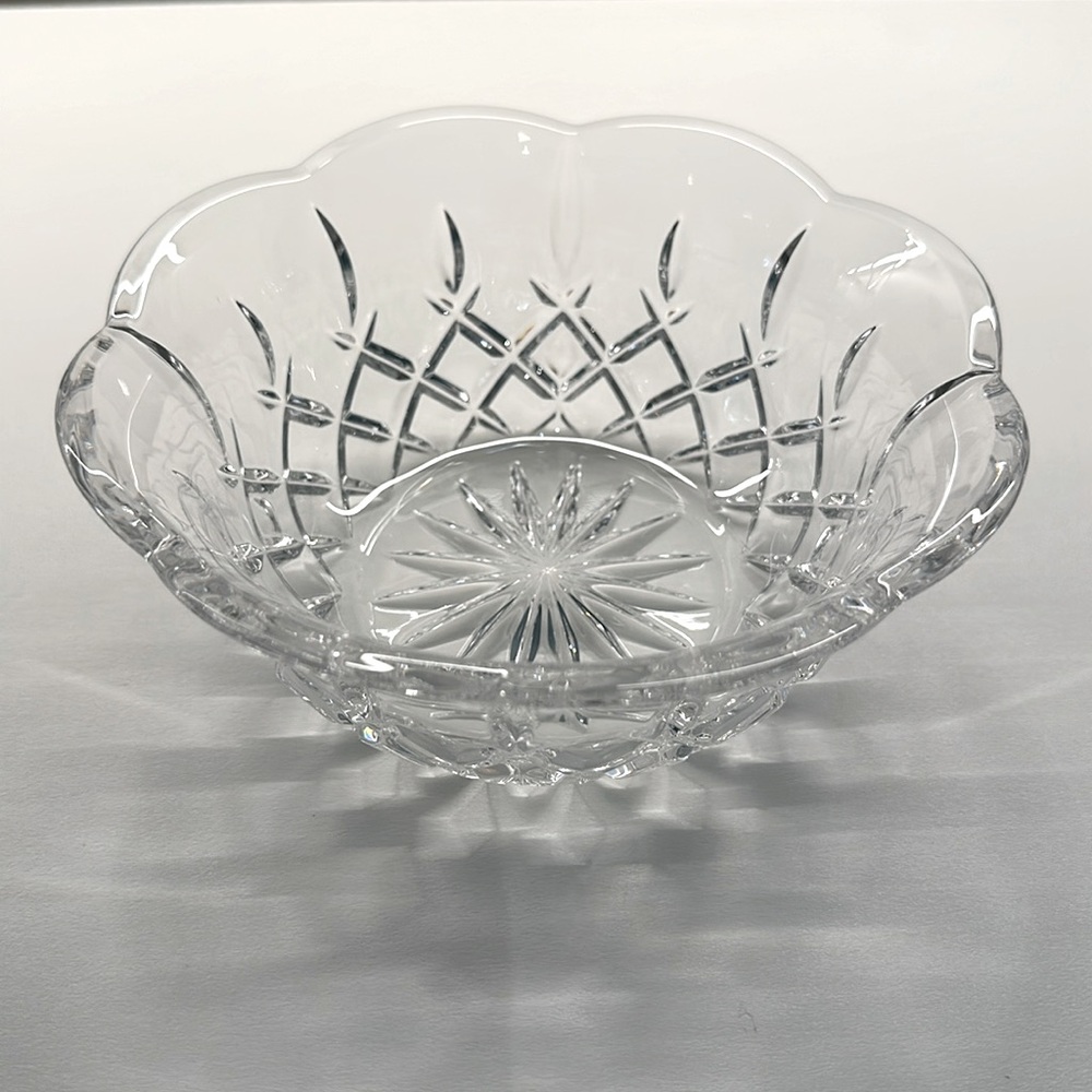 Gorham Crystal King Edward Scalloped Rim Bowl